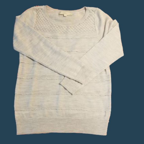 LOFT light grey sweater size MP - Picture 1 of 8